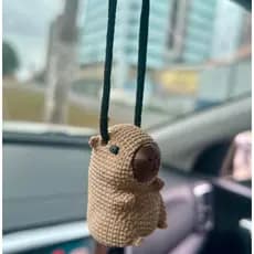 Aromatizante Automotivo Capivara estilo Croche (Cheirinho Carro) Perfume Difusor