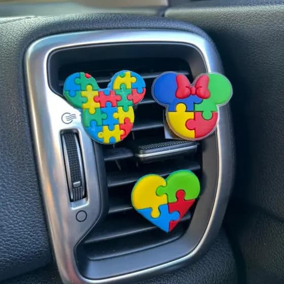 Aromatizadores Automotivos Consicientização do Autismo (Cheirinhos para Carro Decorativos)