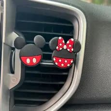 Aromatizador para carro Mickey e Minnie Cheirinho Automotivo de Painel)