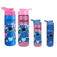 Squeeze Garrafas Sortidas STITCH ANGEL HOMEM ARANHA 700 Ml AGUA SUCO ESCOLAR VOLTA AS AULAS