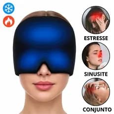 Touca De Enxaqueca Máscara Para Dor De Cabeça Toca Terapêutica Gelada Inchaqueca Sinusite Estresse