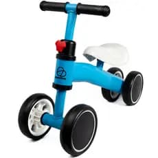Bicicleta de Equilíbrio Infantil 4 Rodas Sem Pedais com Rodas Duplas para Estabilidade