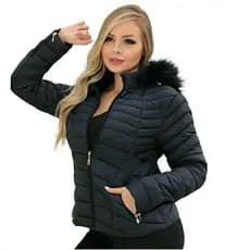 Bobojaco Feminino  peluciada Original Jaqueta com CAPUZ GOMINHO Puffer  Ed Limitada JQ P-XXXGG
