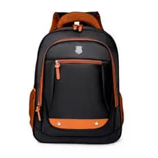 Mochila Grande Masculina Feminina Impermeável Cabo de Aço ou Super Reforçada Universitária-(caramelo)