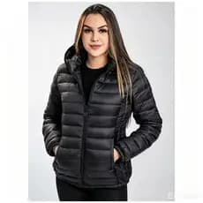 Jaqueta basica Feminina Bobojaco Blusa de Frio Intenso Unissex com Capuz Removivel Outono Inverno Motoqueiro Casaco