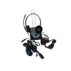 Headset Duplo com MIcrofone + Base amplificador mod. S12 Plantronics Completo SemiNovo.