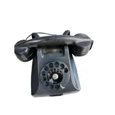 TELEFONE ANTIGO DISCO PRETO MULTIFONE -RECEBENDO LIGAÇÃO.