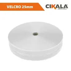 Fecho de Contato Velcro Branco 25mm 01 Metro Macho e Fêmea para Roupas e Reparos