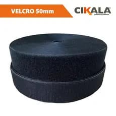 Velcro Fita Preta 50mm 01 Metro Macho e Fêmea para Acabamentos Gerais