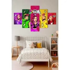 QUADRO DECORATIVO DOS ROSA KIT QUARTO INFANTIL EMILLY VICK