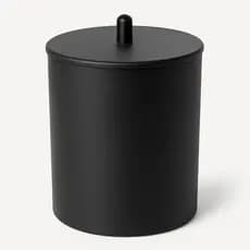 Lixeira Cesto De Lixo Multiuso Grande 5 Litros Com Tampa Cromada Black Cinza Dourada Arthi