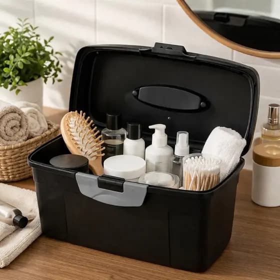 Maleta Organizadora Bandejas Multiuso Caixa para Costura Manicure Remédios Odonto Acessórios Casa