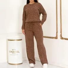 Conjunto Femenino Ribi Lanzinha 2 Peças Blusa e Pantalona