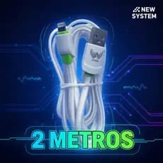 Cabo Usb Carregador Turbo 2 Metros Compatível iPhone eletromex