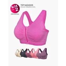 TOP FEMININO KIT c/2 TOPS CROPPED NADADOR ESPORTIVO PREMIUM