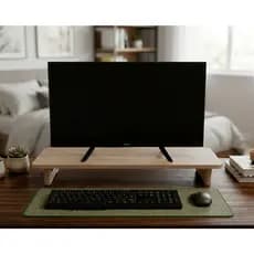 Suporte Monitor Mesa Madeira