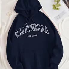 moletom feminino Blusa de Frio 100%algodão moleton casaco agasalho California Usa Cost