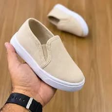Tênis Infantil Casual Slip On Leve e Confortável Escolar Leve Calce Fácil