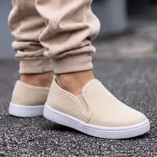 Tênis infantil Slip On Casual Calce Fácil Leve Confortável  Escolar Menino e Menina