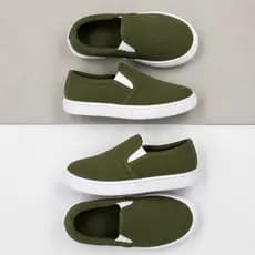 Kit 2 Pares Tênis Infantil Slip On  Escolar Confortável Colegial com Solado Antiderrapante
