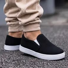 Tênis infantil Slip On Casual Confortável  Calce Fácil Moda Escolar Menino e Men