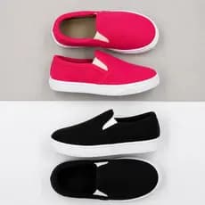 Kit 2 Pares Tênis Infantil Slip On Unissex Menino Menina Fácil Calçar Palmilha Macia