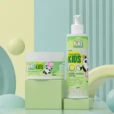 Kit Para Cabelos Infantis - Máscara e Leave-in Cronograminha Kids