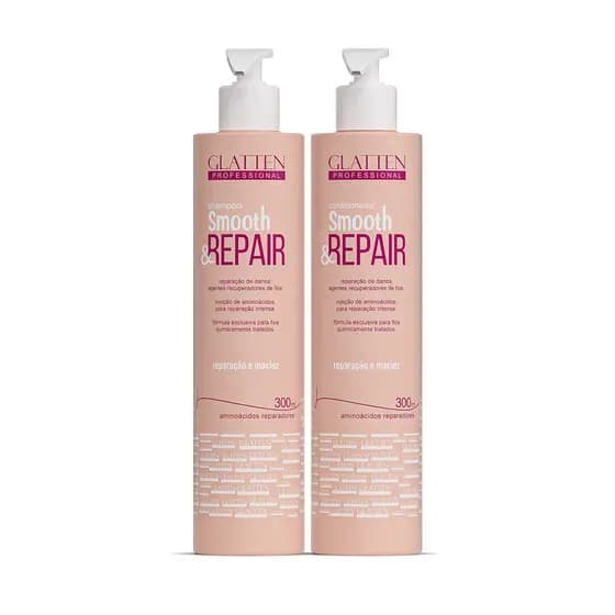 Combo Smooth & Repair – Shampoo 300ml + Condicionador 300ml