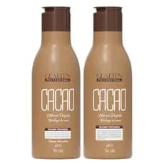 Kit Escova Cacau Glatten Máscara para Alisamento e Shampoo Anti Resíduos