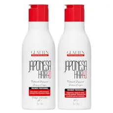 Kit Escova Japonesa Máscara para Alisamento e Shampoo Anti Resíduos