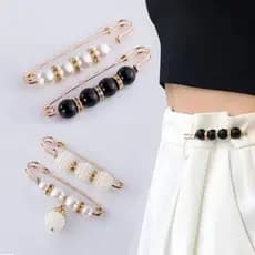 Broche KIT 4/5/6PCS de luxo Alfinete de Segurança Pérola e Strass