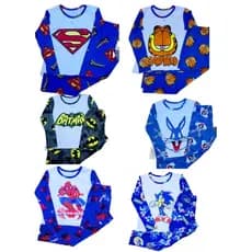 Pijama Infantil Masculino de Frio Manga Calça Longa