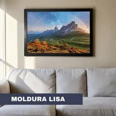 Moldura Lisa Para Fotos, quebra cabeças e Quadros com Fundo MDF 40X60 cm Sem acetato Sem Vidro