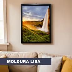 Moldura Lisa Para Fotos, quebra cabeças e Quadros com Fundo MDF 30X42 cm sem acetato sem vidro