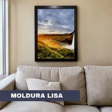 Moldura Lisa Para Fotos, quebra cabeças e Quadros com Fundo MDF 36,5X49,5 cm Sem Acetato Sem Vidro