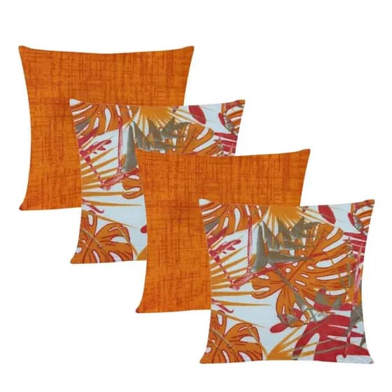 Kit 4 Capas Para Almofada 48x48cm Decorativas Sala Sofá