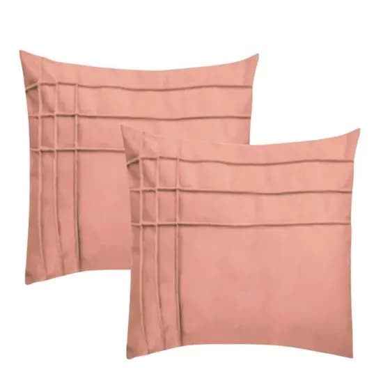 Kit 2 Capas de Almofada Suede Drapeada II 45x45cm Decorativas