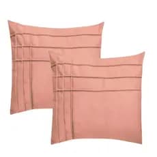 Kit 2 Capas de Almofada Suede Drapeada II 45x45cm Decorativas