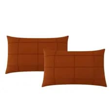 Kit 2 Almofadas Cheias Silicone Retangular Baguete  45x30cm Suede Drapeada Quadrada