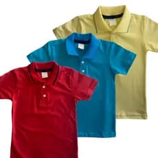 Camisa Polo Infantil Básica Camiseta Menino 2 - 8 Anos Masculino