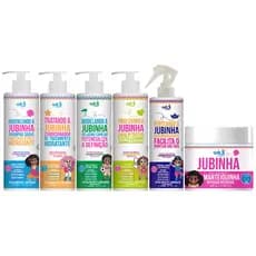 Kit Jubinha Widi Care 6 Produtos Linha Infantil Hipoalergenico Com Creme Levinho Vegano Completo