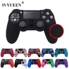IVYUEEN Capa De Silicone Antiderrapante Para Sony PlayStation Dualshock 4 PS4 DS4 Pro Slim Controlador Stick Grips Pele