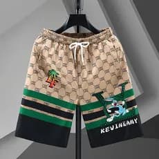 Shorts de moda masculina moda verão impresso casual sports beach pants 2024