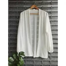 Kimono Saída de Praia FemininA  ELEGANTE  Curto Camisa Manga Longa de Banho Sem Botão Verão