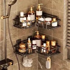 KIT Shelves Support With High Adhesive For Wall Bathroom Kitchen Laundry Shampoo Soap