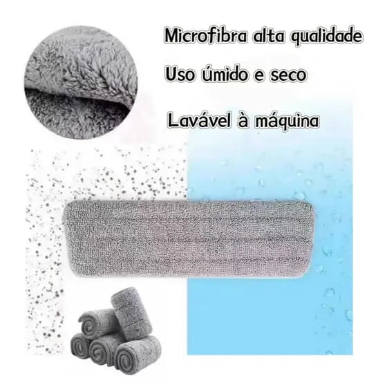 Refil  Reposição Para Mop Spray 35CM Universal Pano Microfibra