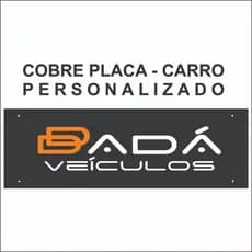 KIT 2 UN TAMPA PLACA PERSONALIZADO