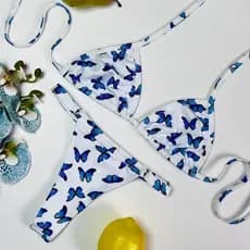 Biquini  Fita fio dental  com Regulagem estampado forrado  para marquinha