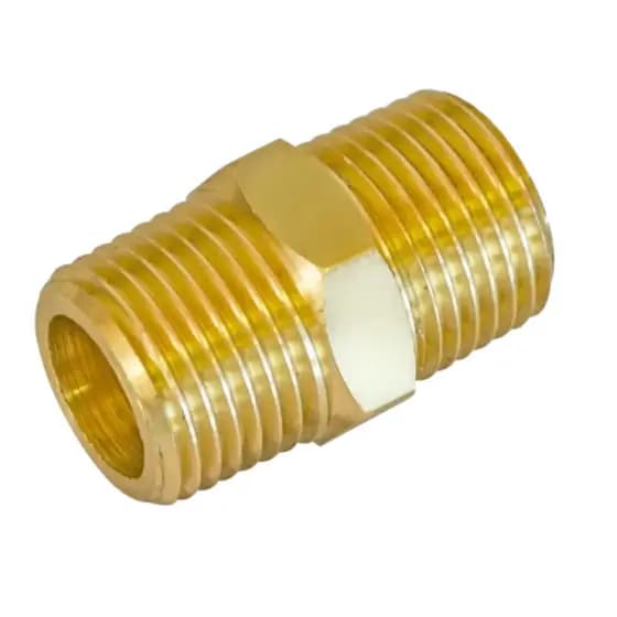 União Dupla Niple Latão 1/4