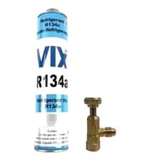 Válvula Acionadora + Refil Refrigerante R134a 750g